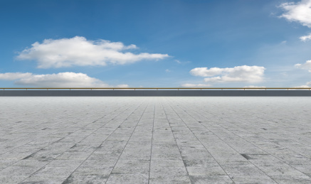 前景为空的道路地面和天空背景