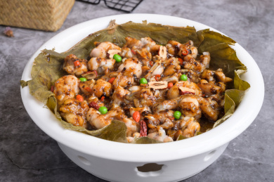 中餐美食-川菜-豉汁蒸牛蛙