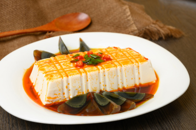 中餐美食-凉菜-皮蛋豆腐