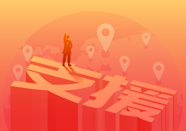 医疗人员支援国外插画