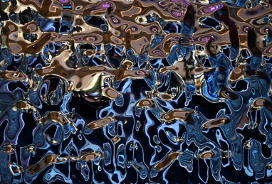 彩色液态金属流体波纹背景