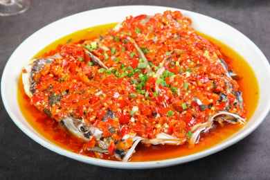 中餐传统美食剁椒鱼头