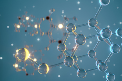 化学分子构成 三维渲染