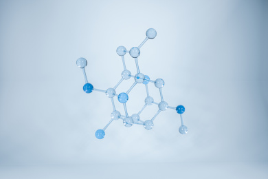 化学分子构成 三维渲染
