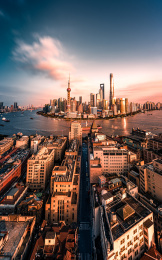 中国上海陆家嘴地标建筑