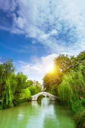 中国江苏省扬州市瘦西湖公园