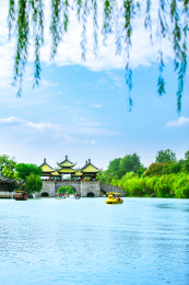 中国江苏省扬州市瘦西湖公园