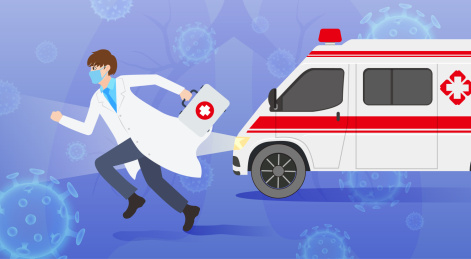 奔跑的医生和飞驰的救护车