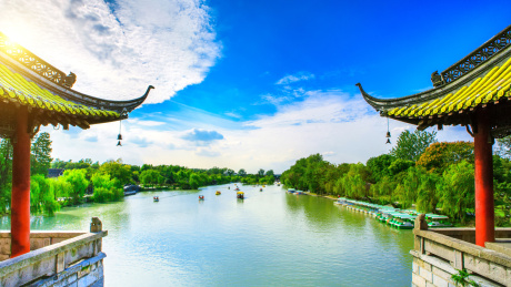 中国江苏省扬州市瘦西湖公园