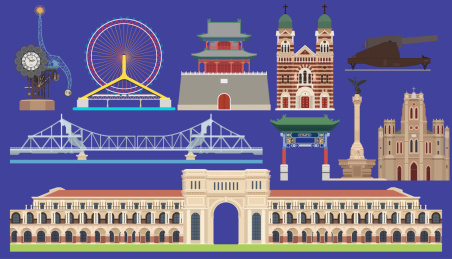 天津旅游地标建筑