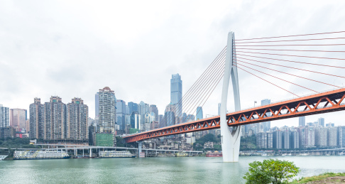 中国城市重庆渝中区千厮门大桥