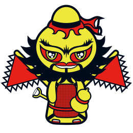 传统驱魔师道士葫芦商业扁平矢量插图插画