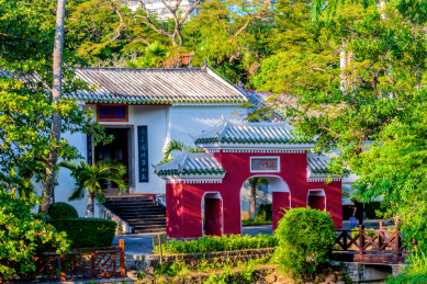 中国海南省海口市五公祠公园苏公祠