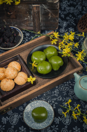 中国传统节日清明节青团