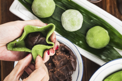 清明节-手包艾草青团