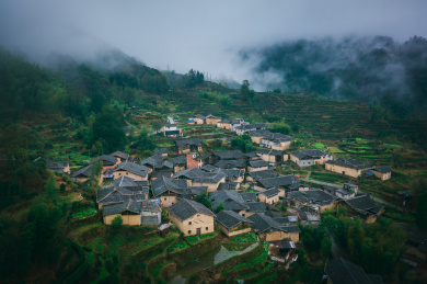 浙江丽水庆元县龙溪乡鱼川村古村落