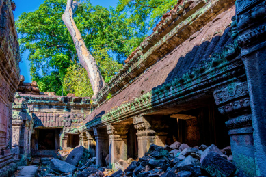 东南亚柬埔寨暹粒吴哥圣剑寺