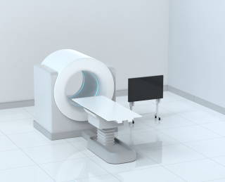 三维渲染  CT机，核磁共振设备 概念图