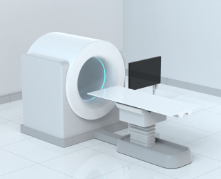 三维渲染  CT机，核磁共振设备 概念图