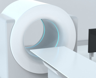 三维渲染  CT机，核磁共振设备 概念图