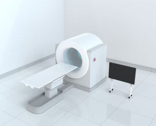 三维渲染  CT机，核磁共振设备 概念图