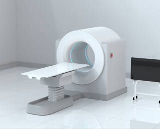 三维渲染  CT机，核磁共振设备 概念图