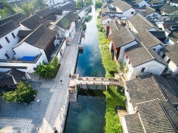 浙江湖州状元街仿古建筑