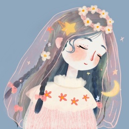 美萌低头女孩