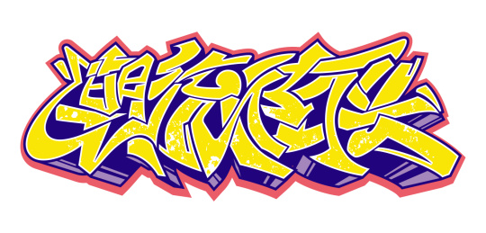 潮流街头矢量中文字涂鸦字体设计