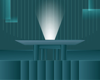 新中式风格墨绿色主题地产创意设计广告海报