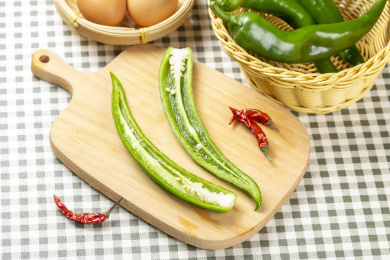 保健蔬菜尖椒特写