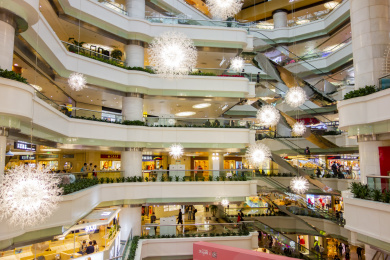 广州天河城购物中心内部环境