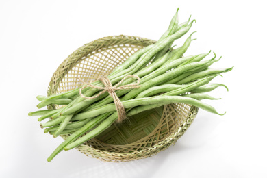 保健蔬菜豆角四季豆豆角段特写