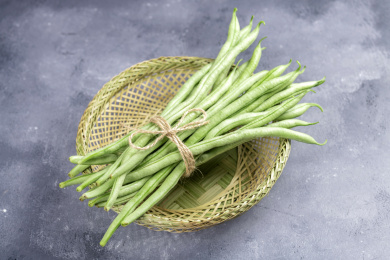 保健蔬菜豆角四季豆豆角段特写
