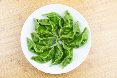 盘子里的鲅鱼馅饺子