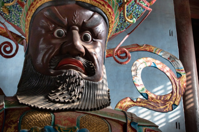 江苏常州天宁寺天王塑像