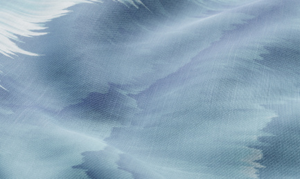 微距下的蓝色布料