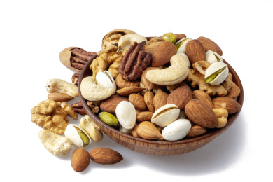 混合坚果每日坚果白背景