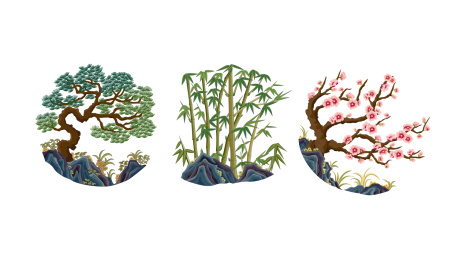 松竹梅传统图案