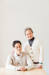 亚洲老年夫妇肖像