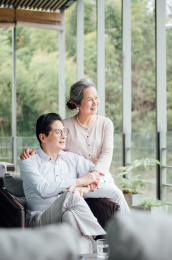 亚洲老年夫妇肖像