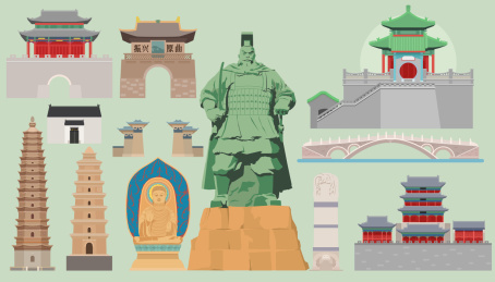 邯郸旅游地标古建筑