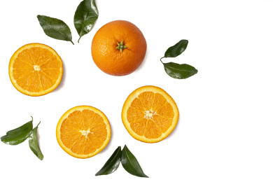 新鲜的橙子组合