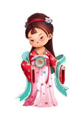 穿汉服的女孩