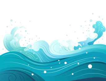 中国风传统海浪插画