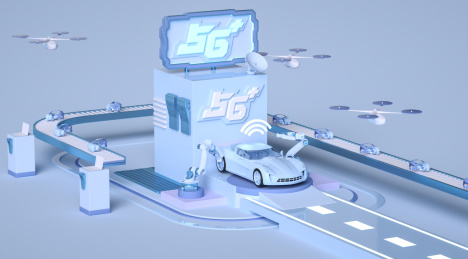 5G网络应用虚拟场景海报
