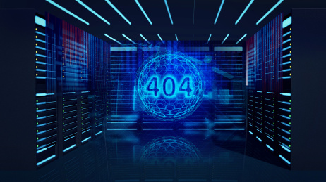 二进制代码组成的404科技感背景