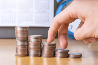 金融经济堆砌股票股市理财投资复利概念