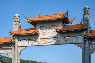 广东省江门市白水带景区的牌坊