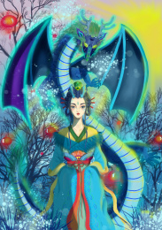 龙女人物 人物 原创